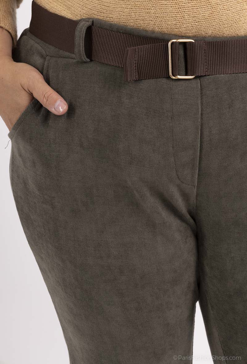 Corduroy trousers i Stor Storlek