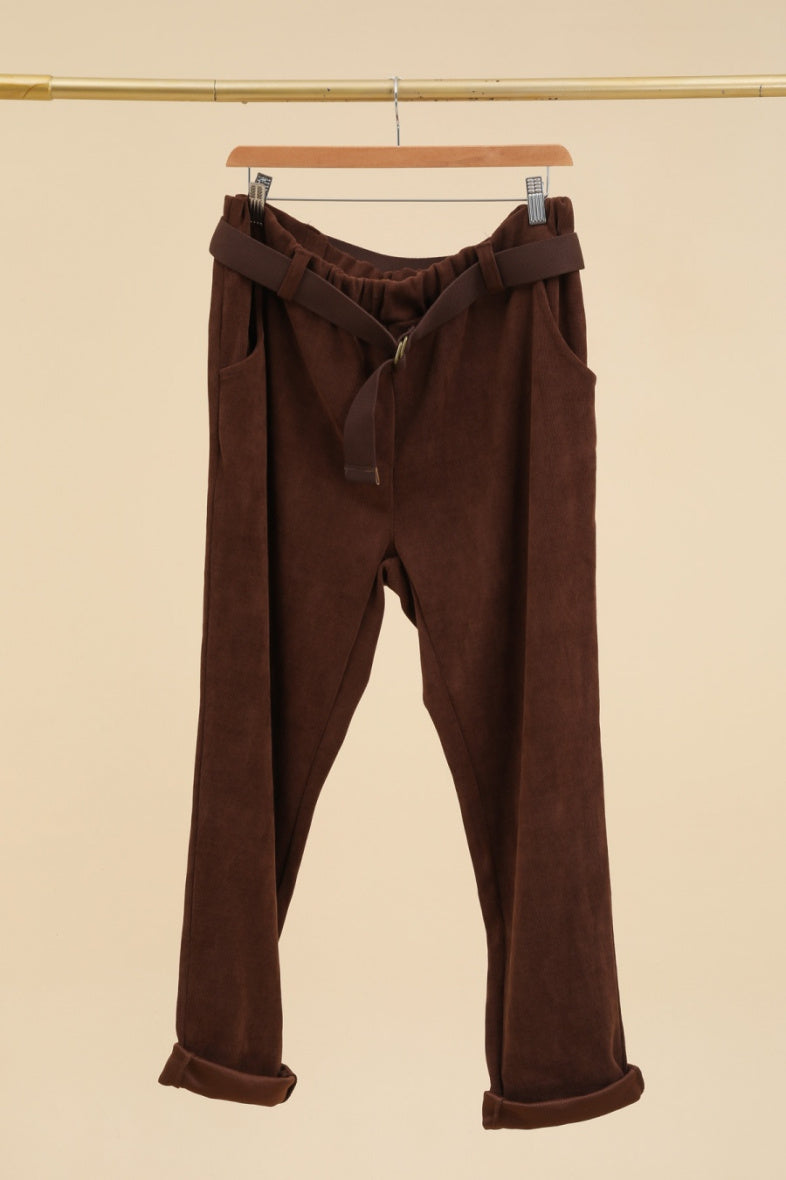 Corduroy trousers i Stor Storlek