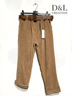 Mjuka stretchvelourbyxor med smala ben i storlek 38 till 48