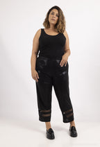 Plus Size Flowy Pants with Tulle