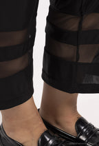 Plus Size Flowy Pants with Tulle