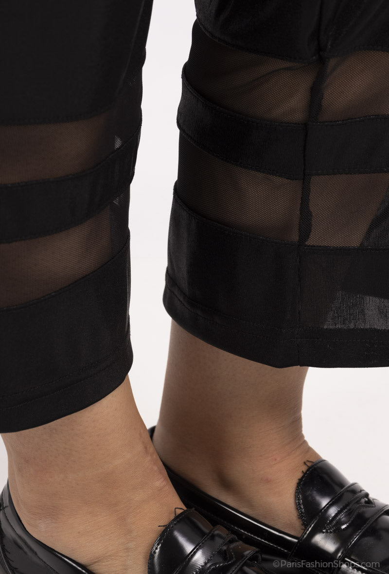 Plus Size Flowy Pants with Tulle
