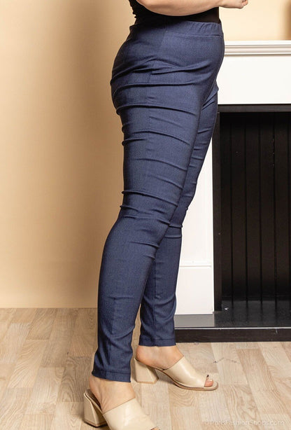 Plus Size Pants med elastisk midja