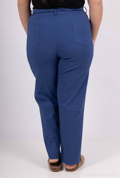 Plus Size Byxorna med Två Bakfickor