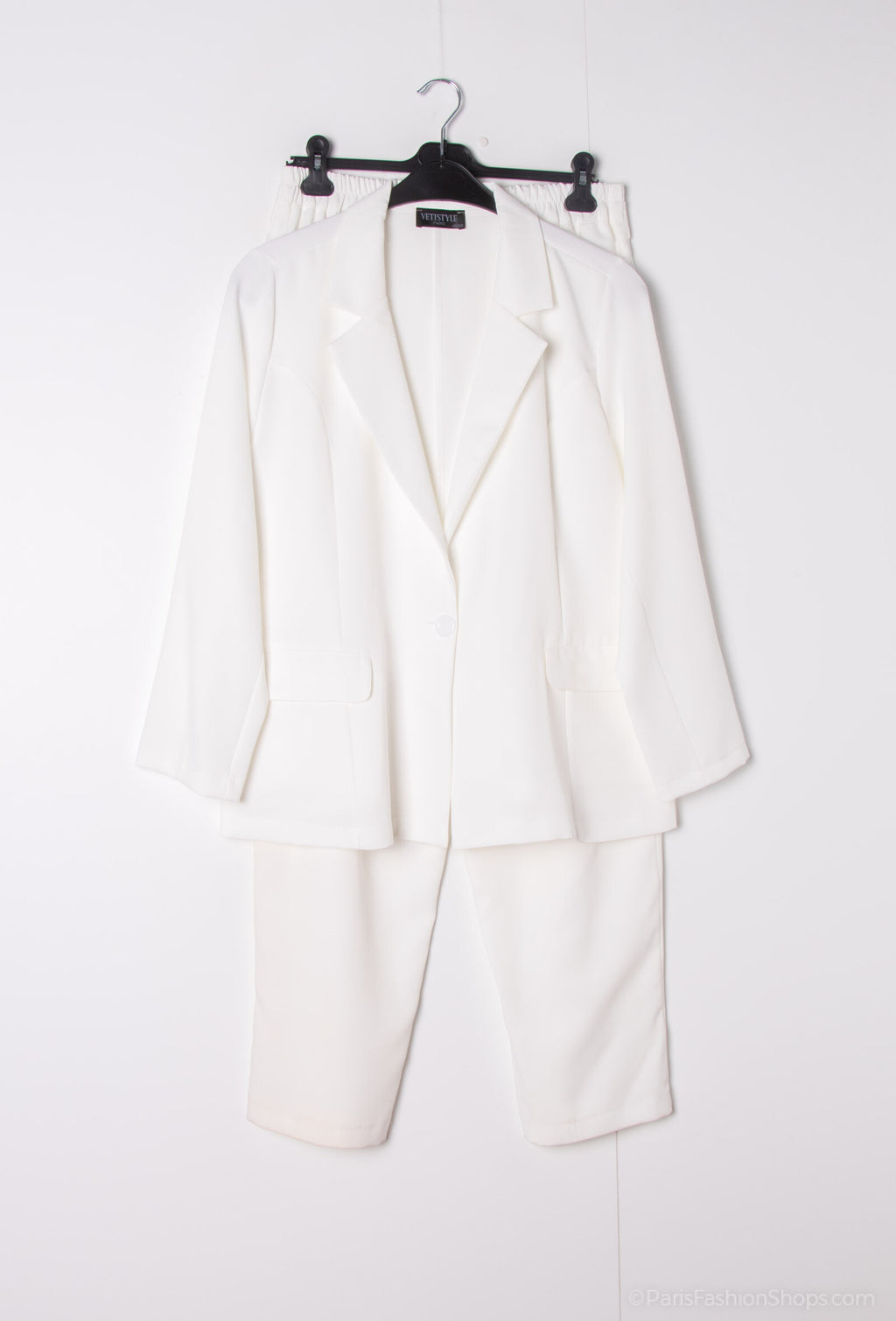 Plus Size trousers with jacket set