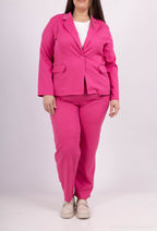 Plus Size Byxor med Jacka Set