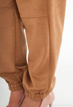 Plus Size Suede Byxor