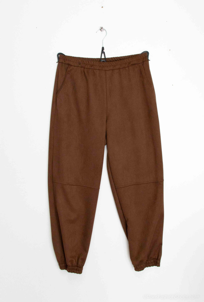 Plus Size Suede pants