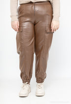 Plus Size Faux leather pants