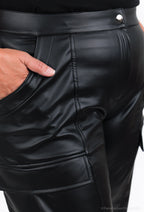 Plus Size Faux Leather Pants