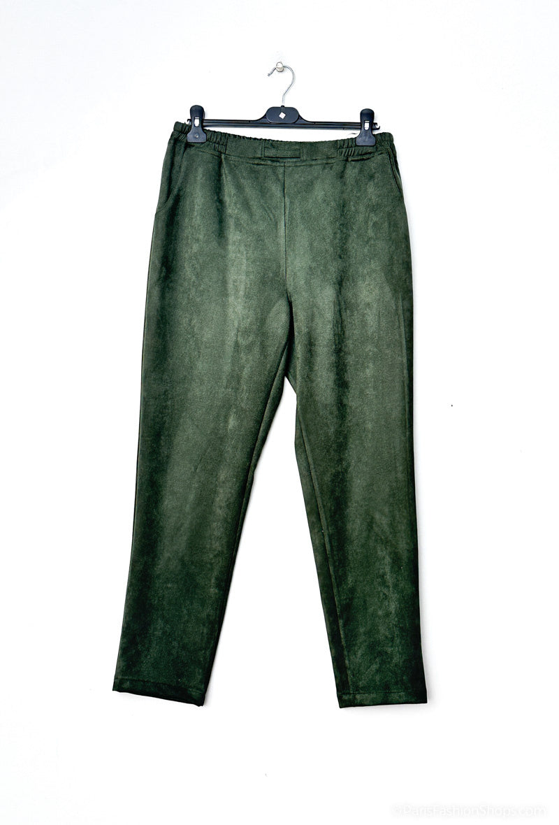 Plus Size Suede pants
