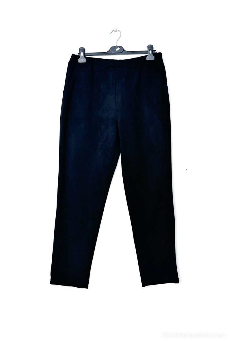 Plus Size Suede Pants för Kvinnor
