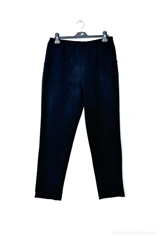Plus Size Suede Pants för Kvinnor
