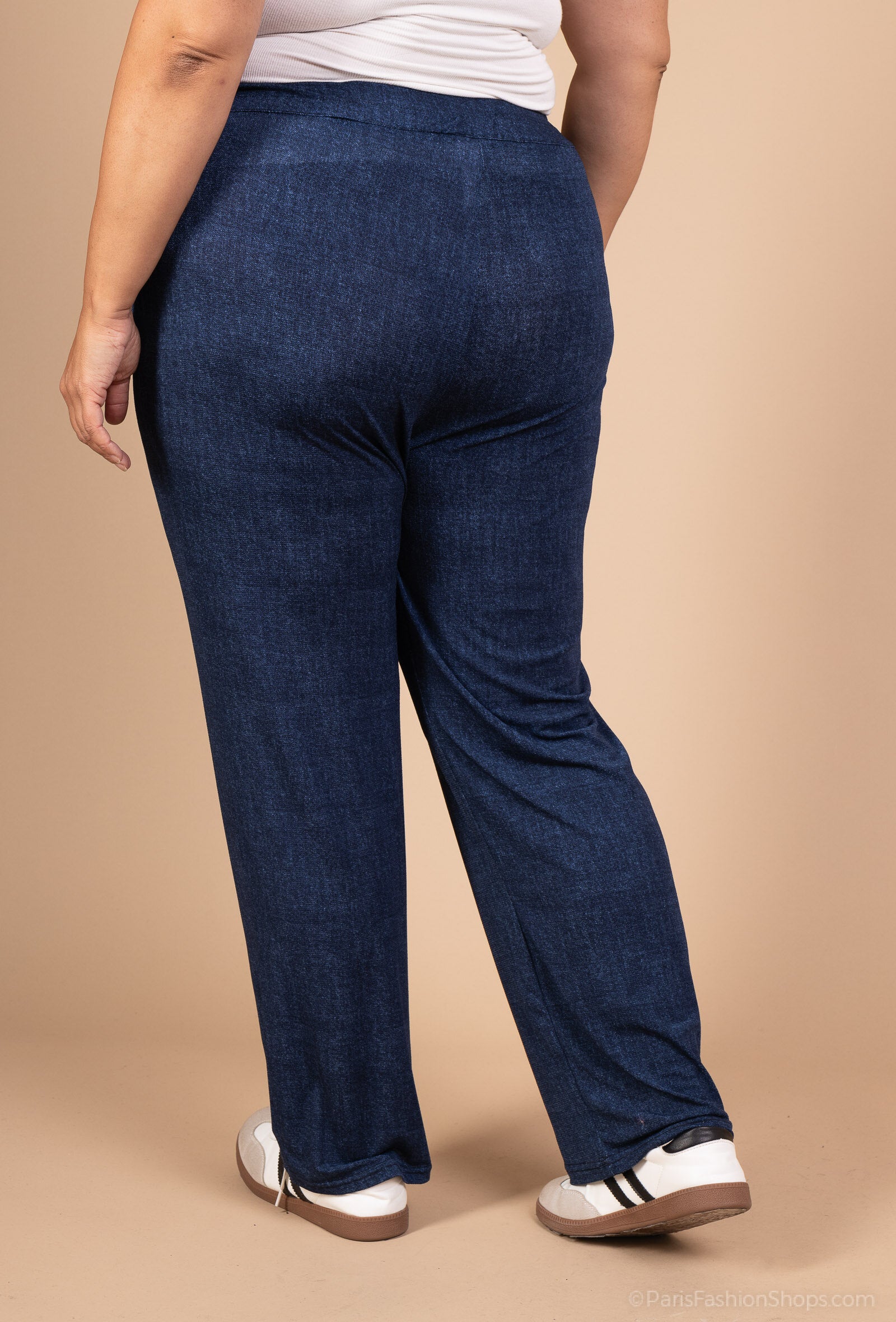 Plus Size Flowy Elastic Pants