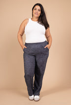 Flödig Elastisk Byxa i Plus Size