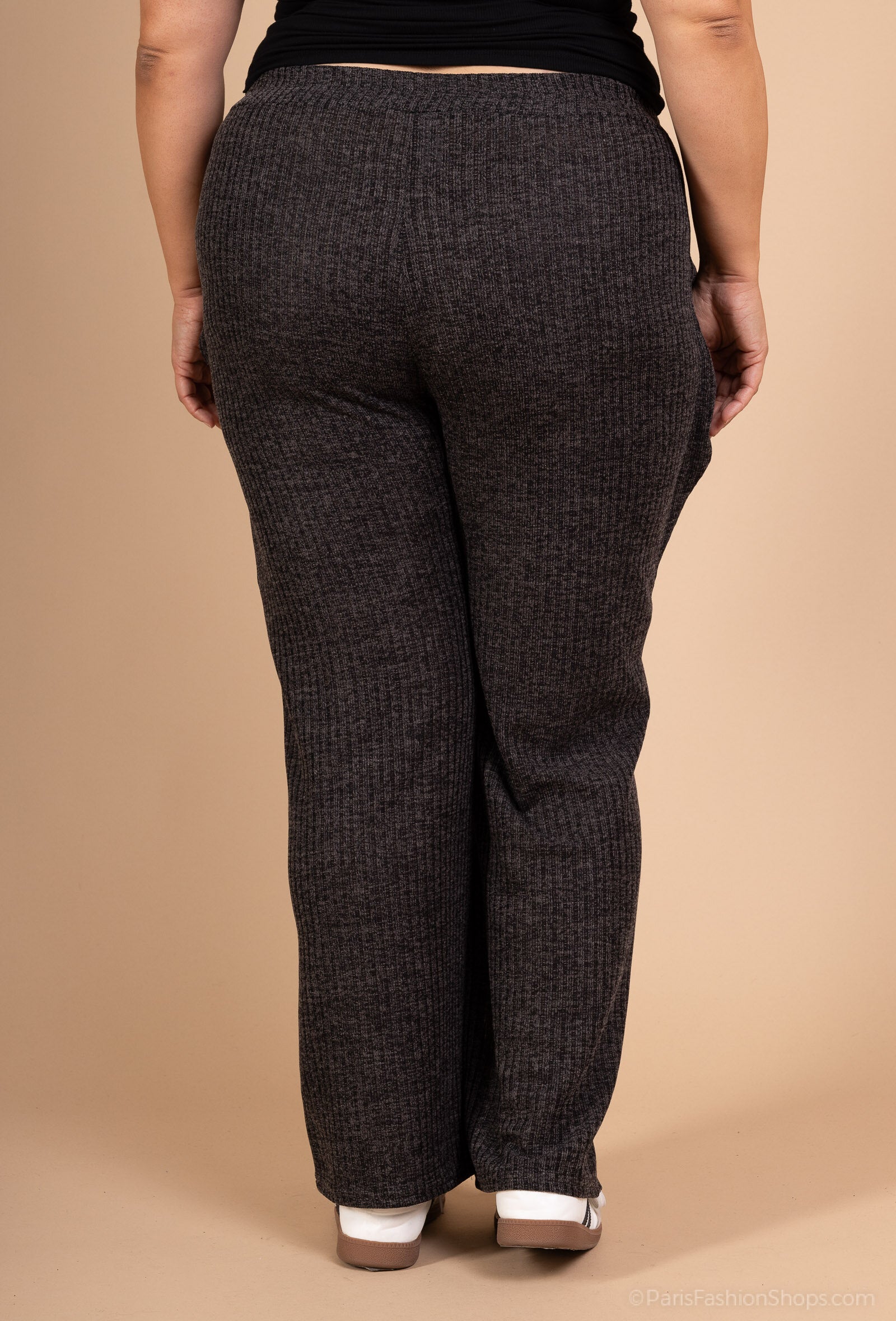 Elegant elastiska midjebyxor i Plus Size