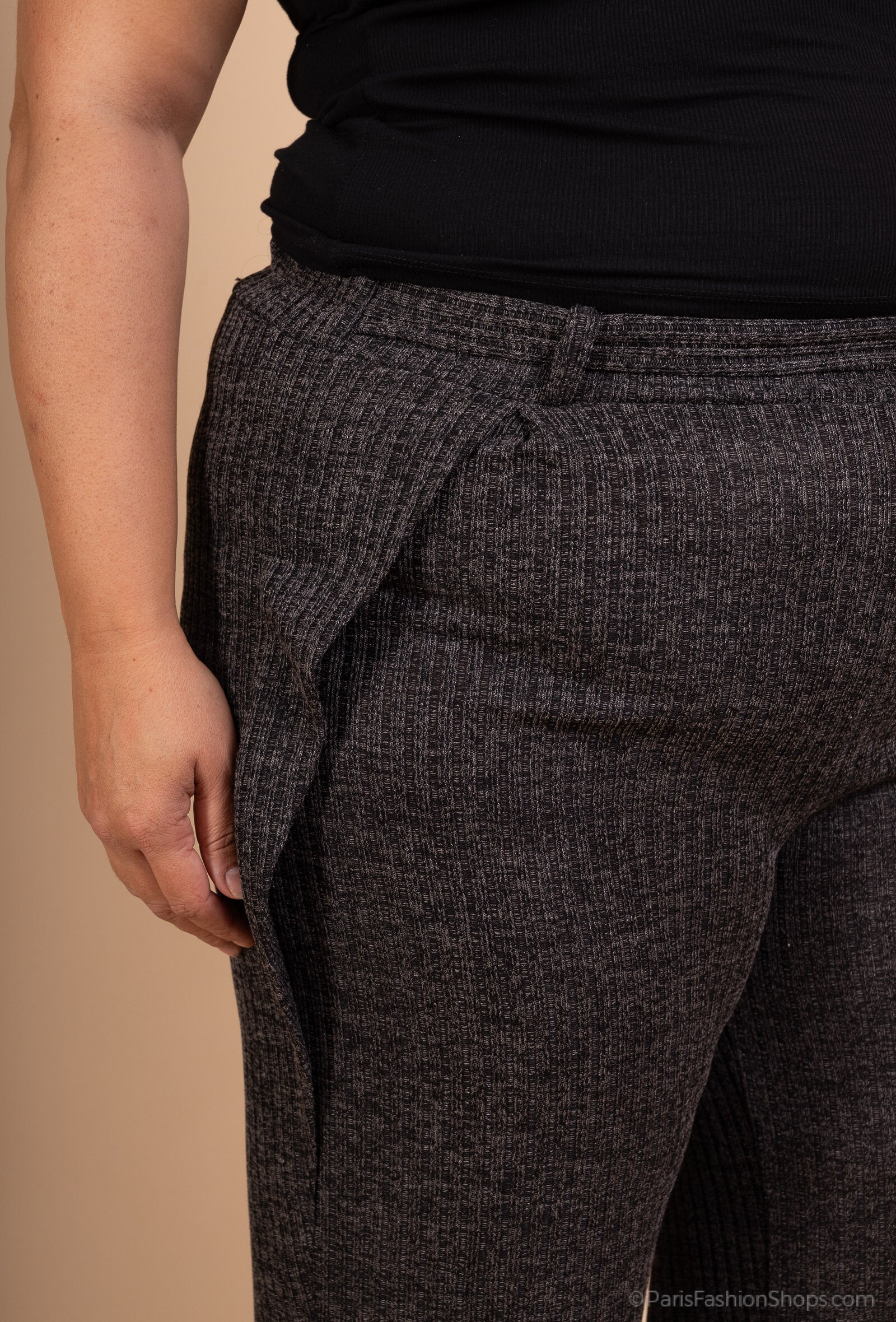 Elegant elastiska midjebyxor i Plus Size