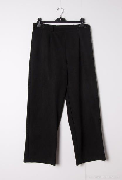 Plus Size Belted Suede Pants