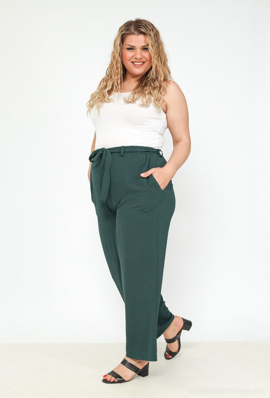 Plus Size Fluid Pants