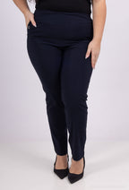 Plus Size Byxor med Fickor och 3 Knappar