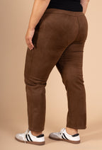 Eleganta mockaliknande byxor i Plus Size