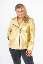 Plus Size Faux Leather Effect Perfecto Jacka