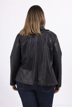 Plus Size Faux Leather Effect Perfecto