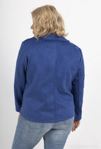 Plus Size Zipped Suede Perfecto