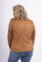 Plus Size Zipped Suede Perfecto