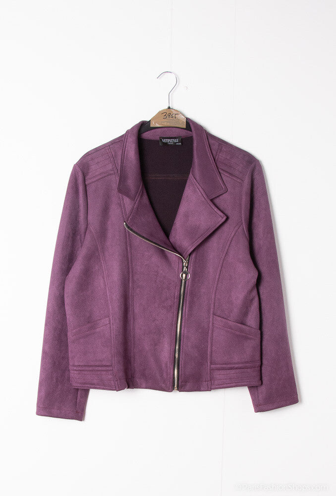 Plus Size Suede jacket