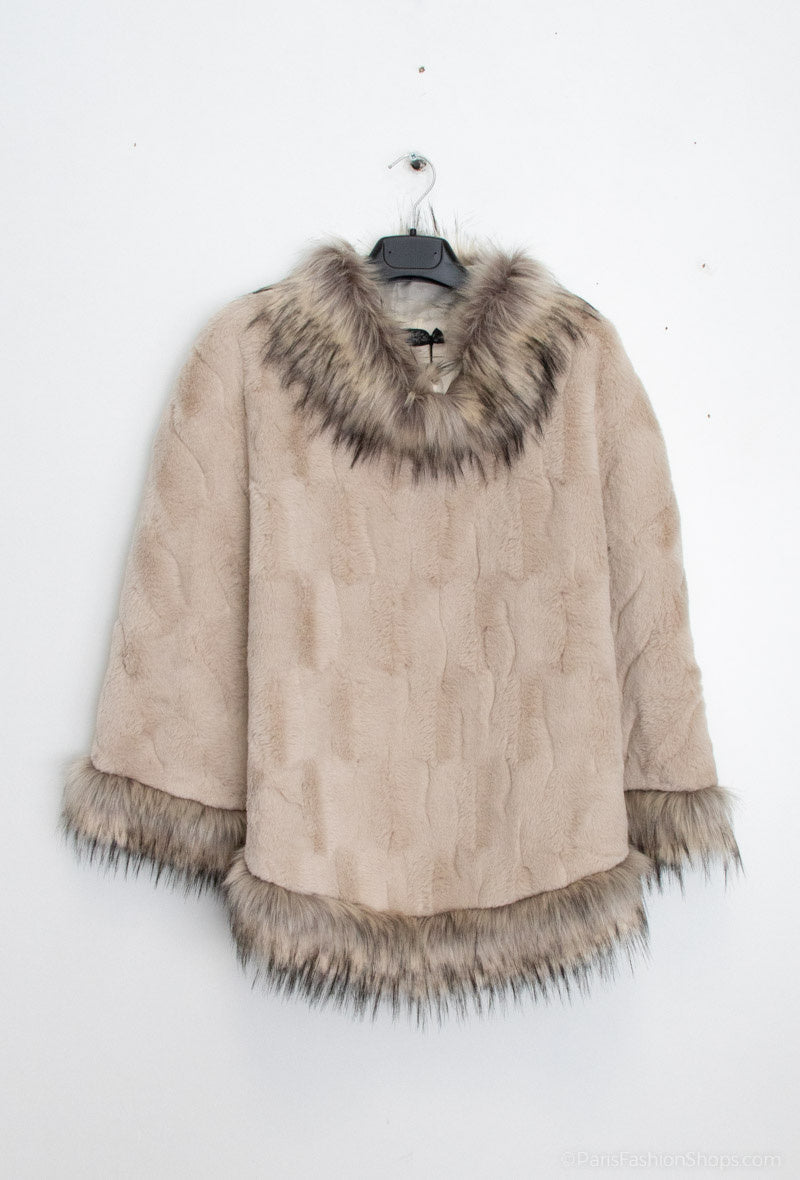 Plus Size Poncho för Stora Storlekar