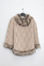 Plus Size Poncho för Stora Storlekar