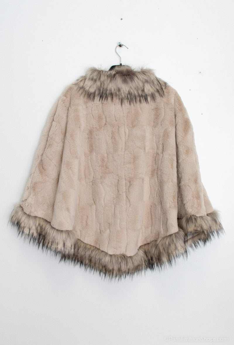 Plus Size Poncho för Stora Storlekar