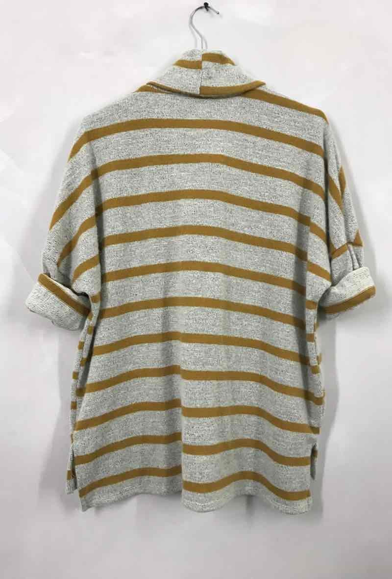 Plus Size Randig Turtleneck Jumper