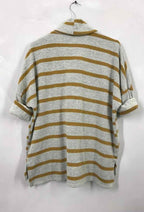Plus Size Randig Turtleneck Jumper