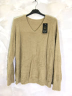 Plus Size Extra Soft Fluffy V-neck Sweater