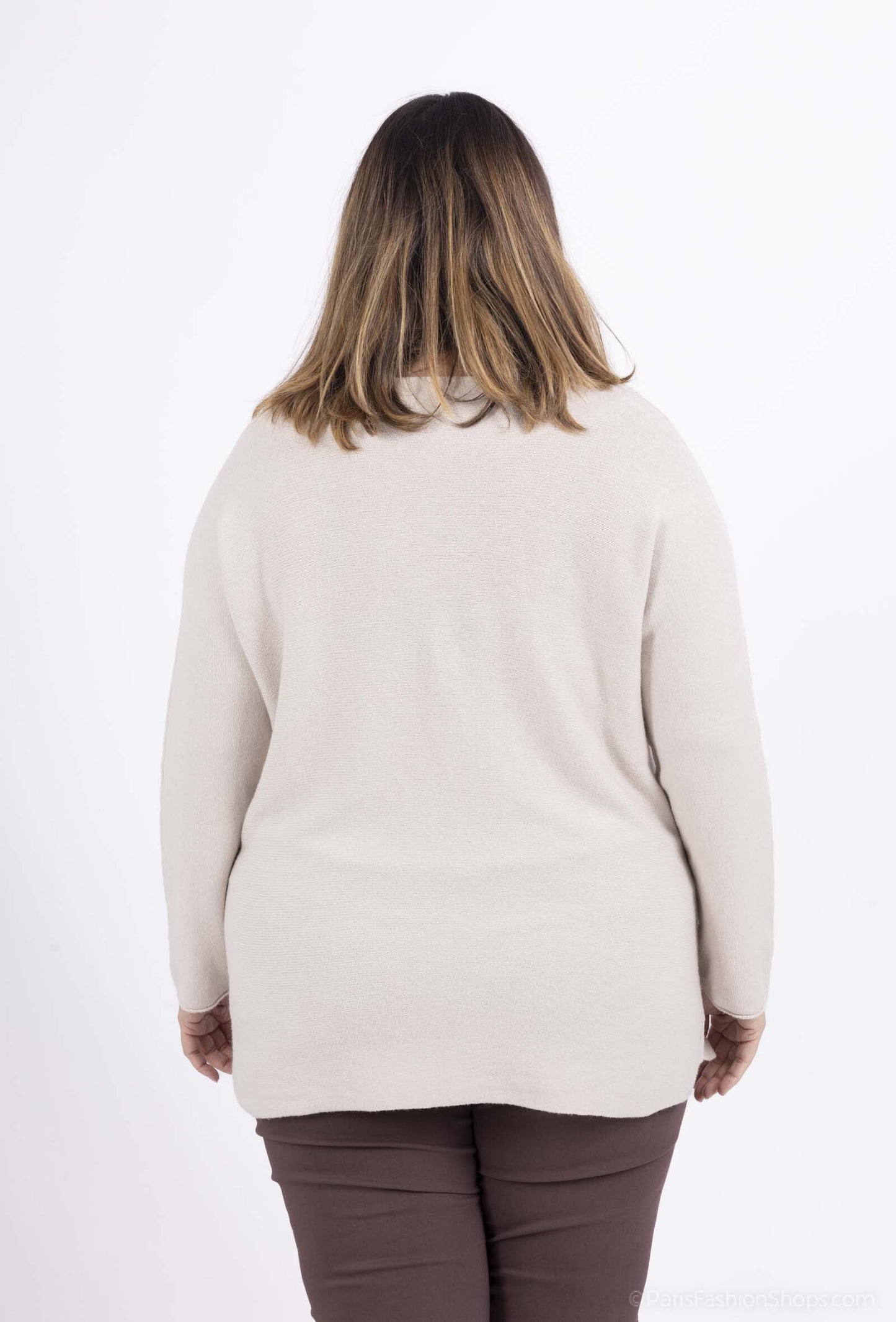 Plus Size Soft V-neck Jumper