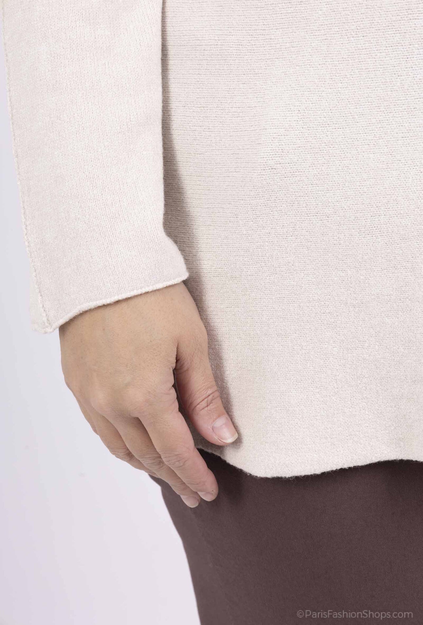 Plus Size Soft V-neck Jumper
