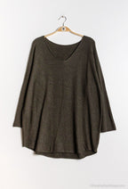 Plus Size Soft V-neck jumper