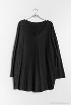 Soft V-neck jumper i Stor Storlek