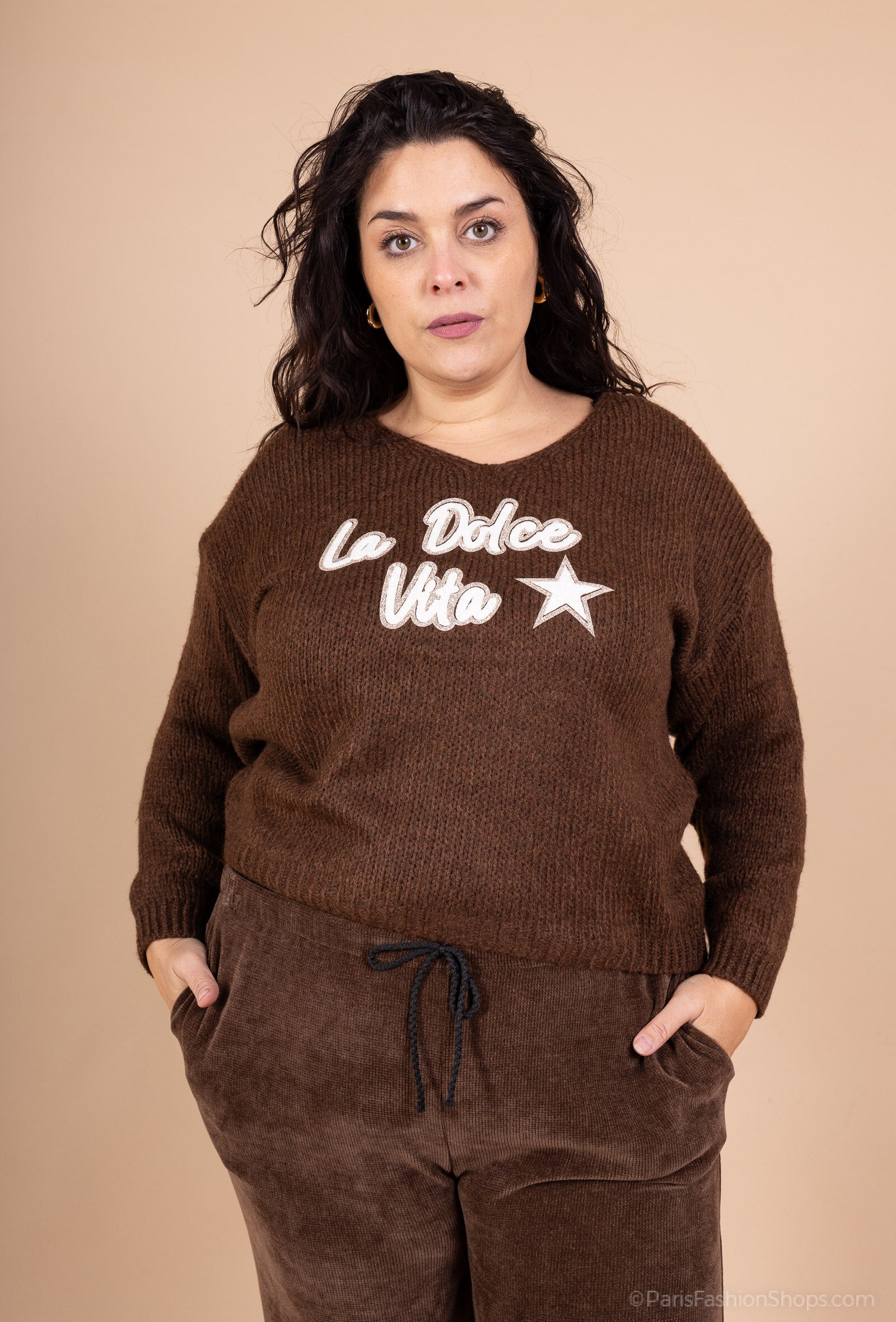 Soft sweater La Dolce Vita sizes 38 to 48 i Stor Storlek
