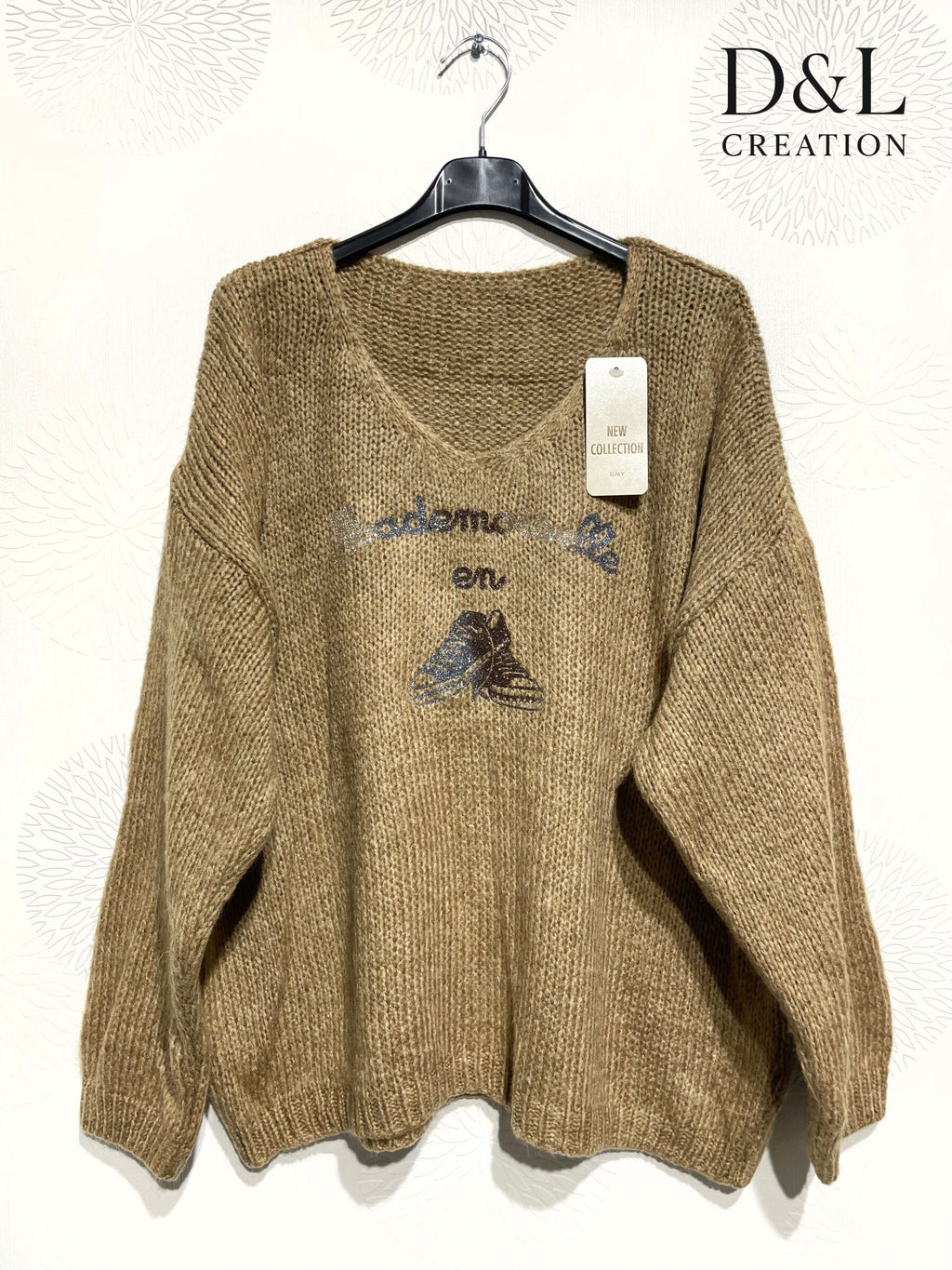 Soft Miss Sweater with Sneakers Size 38 to 48 i Plus Size