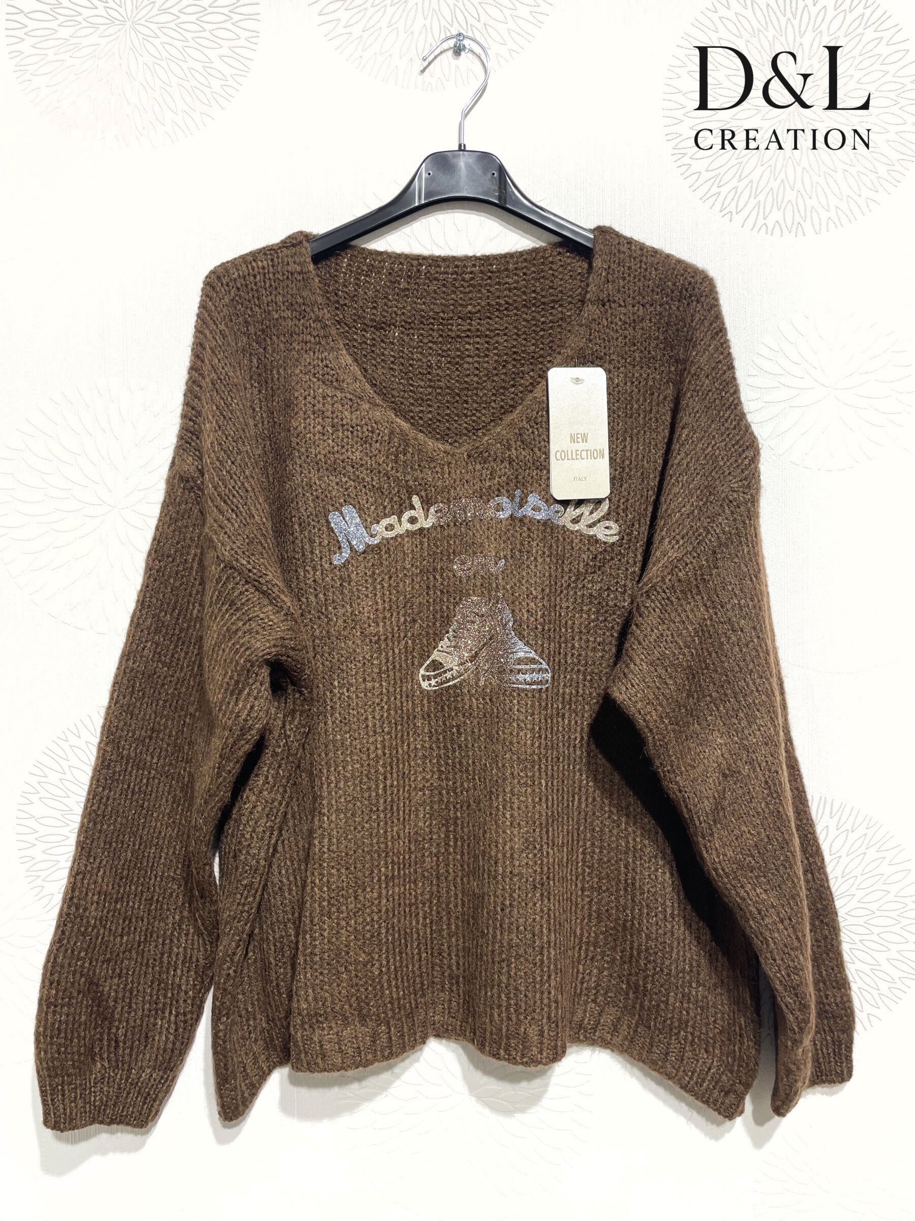 Soft Miss Sweater with Sneakers Size 38 to 48 i Plus Size