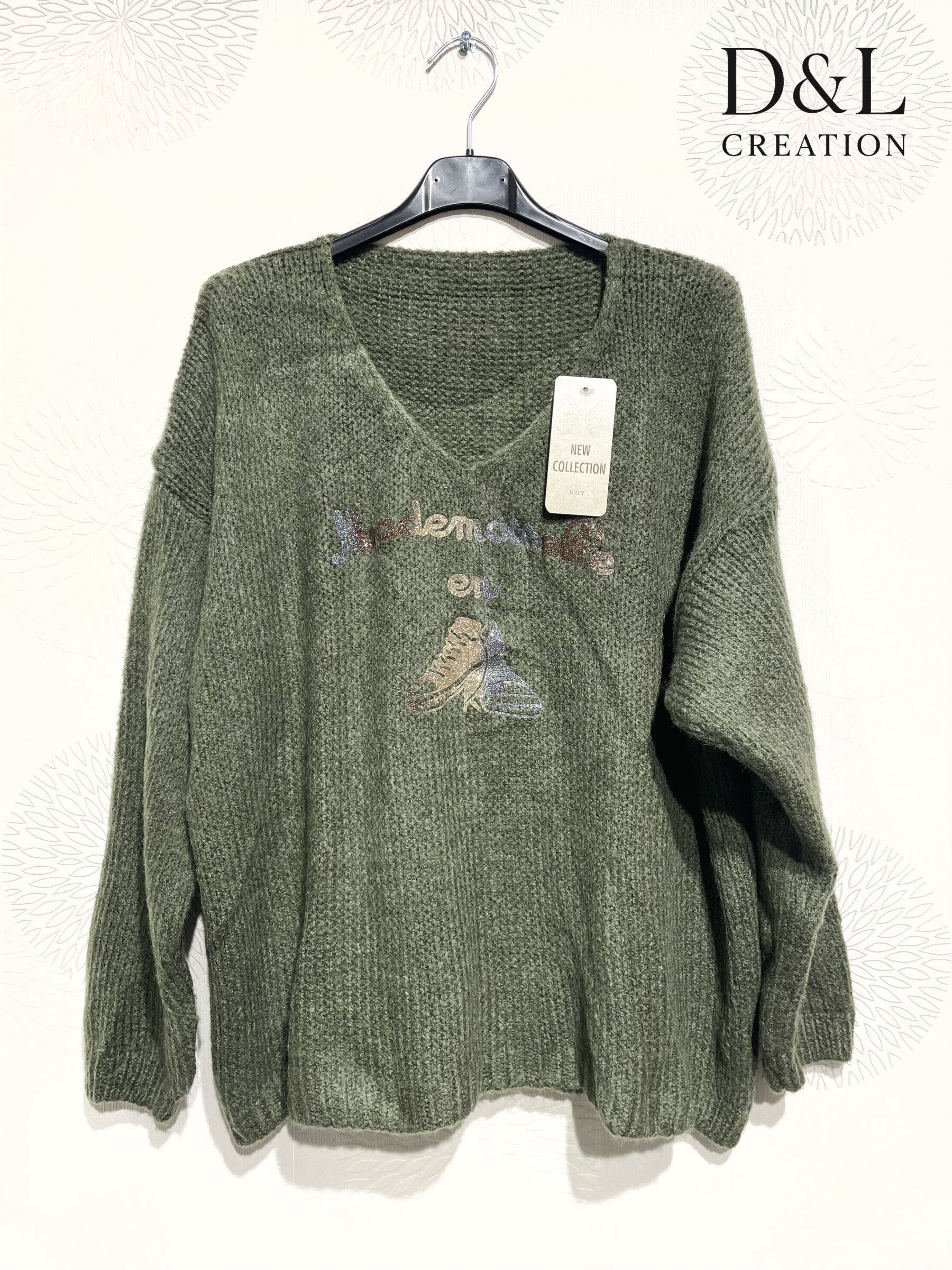 Soft Miss Sweater with Sneakers Size 38 to 48 i Plus Size
