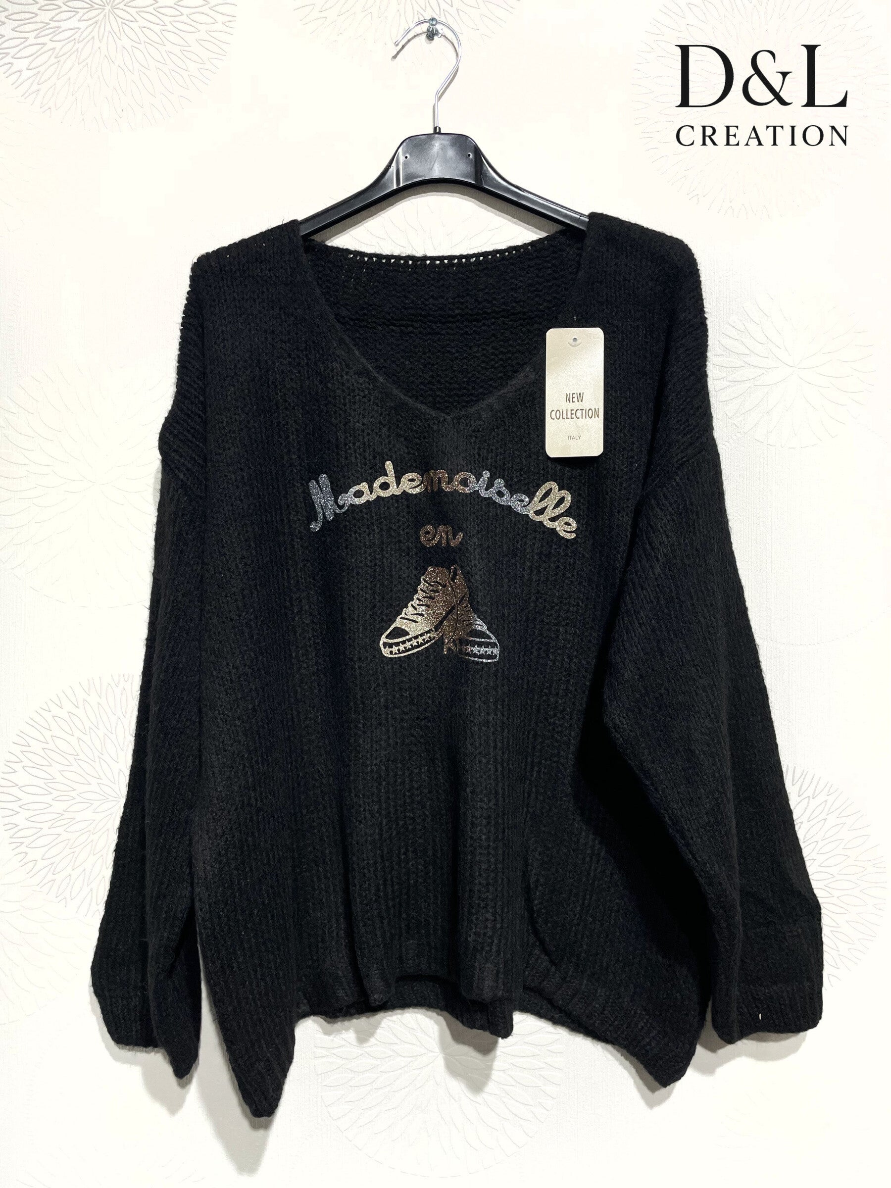 Soft Miss Sweater with Sneakers Size 38 to 48 i Plus Size