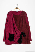 Plus Size Draped pullover