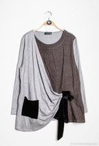 Plus Size Draped pullover