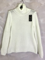 Plus Size Fluffy extra stretch turtleneck sweater