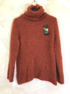 Plus Size Fluffy Extra Stretch Turtleneck Sweater