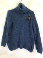 Plus Size Fluffy extra stretch turtleneck sweater